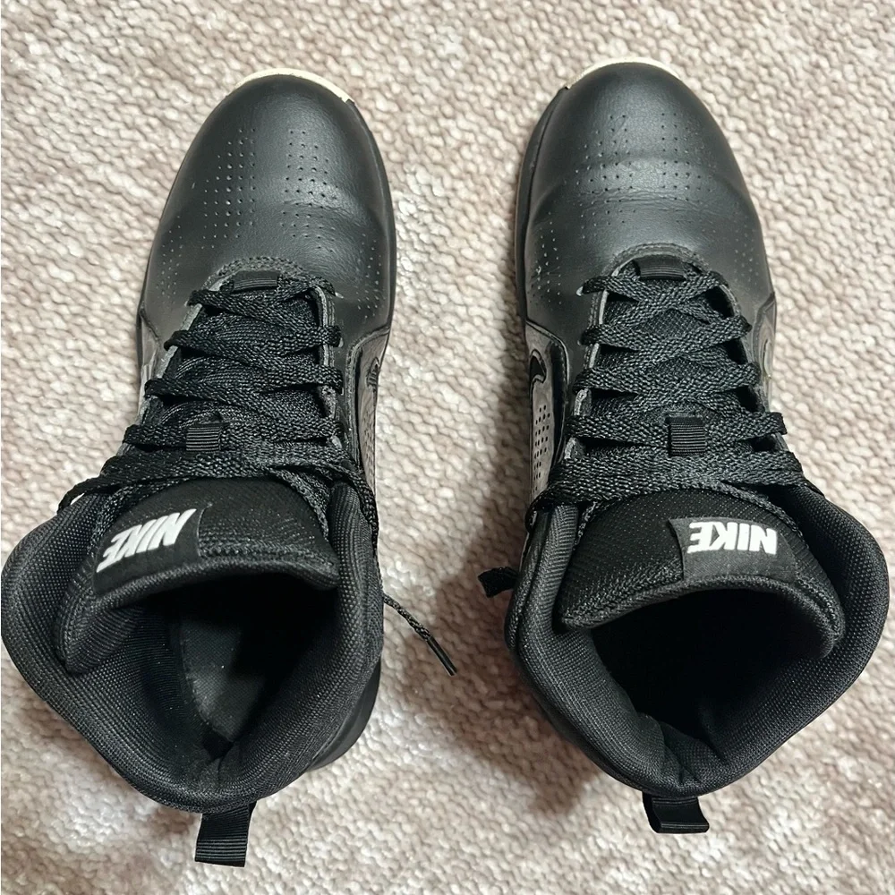 NIKE Swoosh Leather High Top Sneakers
